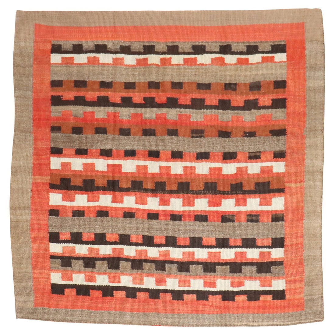 Zabihi Collection Navajo Square Tribal Rug Wool Hand-Woven 53 x 57 (1 of 11)