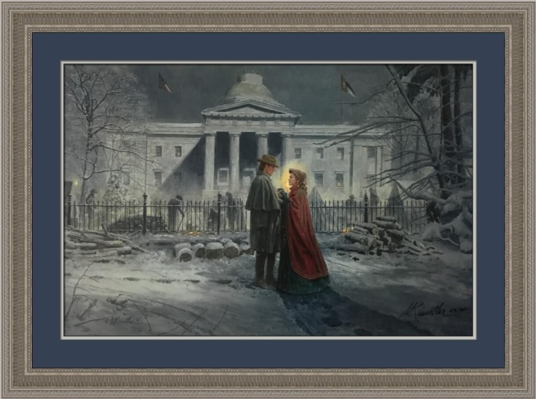Mort Kunstler Capital Farewell Limited Edition Signed Framed Print: Mort Kunstler Capital Farewell Limited Edition Signed Framed Print This stunning limited edition print titled "Capital Farewell" by renowned artist Mort Kunstler captures the essence of Civil War hist
