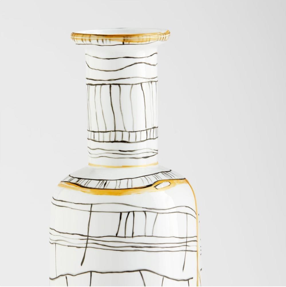 Cyan Lindus Transitional Black and White Ceramic Vase 23.25H (1 of 5)