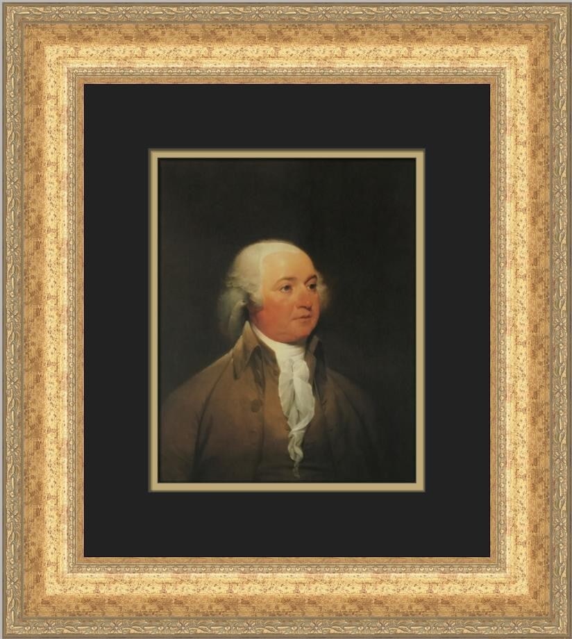 John Trumbull Portrait of John Adams Custom Framed Print 17 x 16 (1 of 2)
