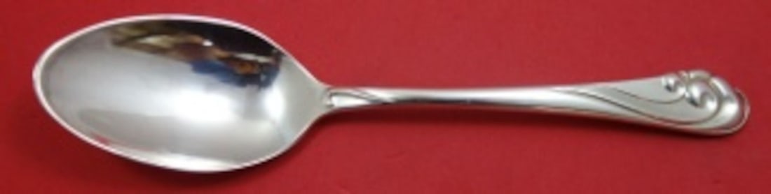 Kirk Dancing Surf Sterling Silver Serving Spoon 8 Inch (1 of 2)