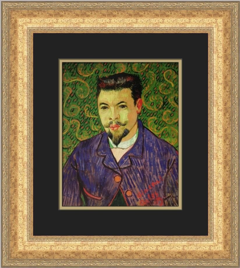 Vincent Van Gogh Portrait of Doctor Felix Rey Custom Framed Art Print (1 of 2)