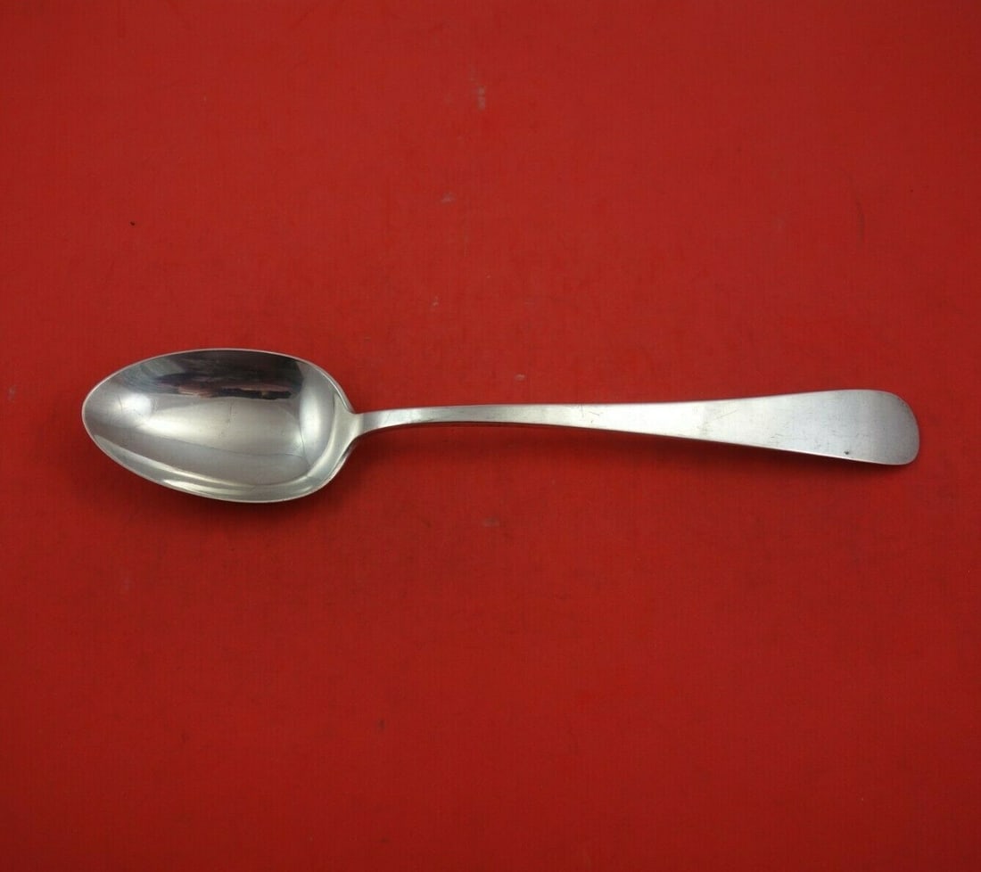 Gebelein Round Sterling Silver Serving Spoon 10 1/4 inches: Gebelein Round Sterling Silver Serving Spoon 10 1/4 inches This exquisite serving spoon is crafted from high-quality sterling silver, featuring the elegant Round pattern by Gebelein. Measuring 10 1/4