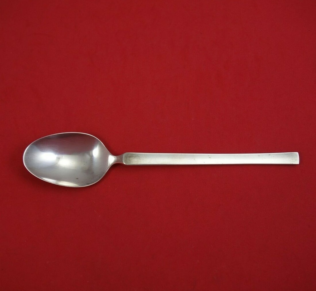 WMF New York Sterling Silver Dinner Spoon 7 3/8 inches: WMF New York Sterling Silver Dinner Spoon 7 3/8 inches This exquisite dinner spoon from WMF is crafted in sterling silver and features the elegant 'New York' pattern. Measuring 7 3/8 inches, it showca