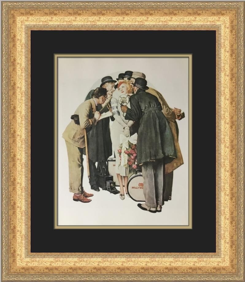 Norman Rockwell The Interview Framed Print 1977 Americana Art (1 of 2)