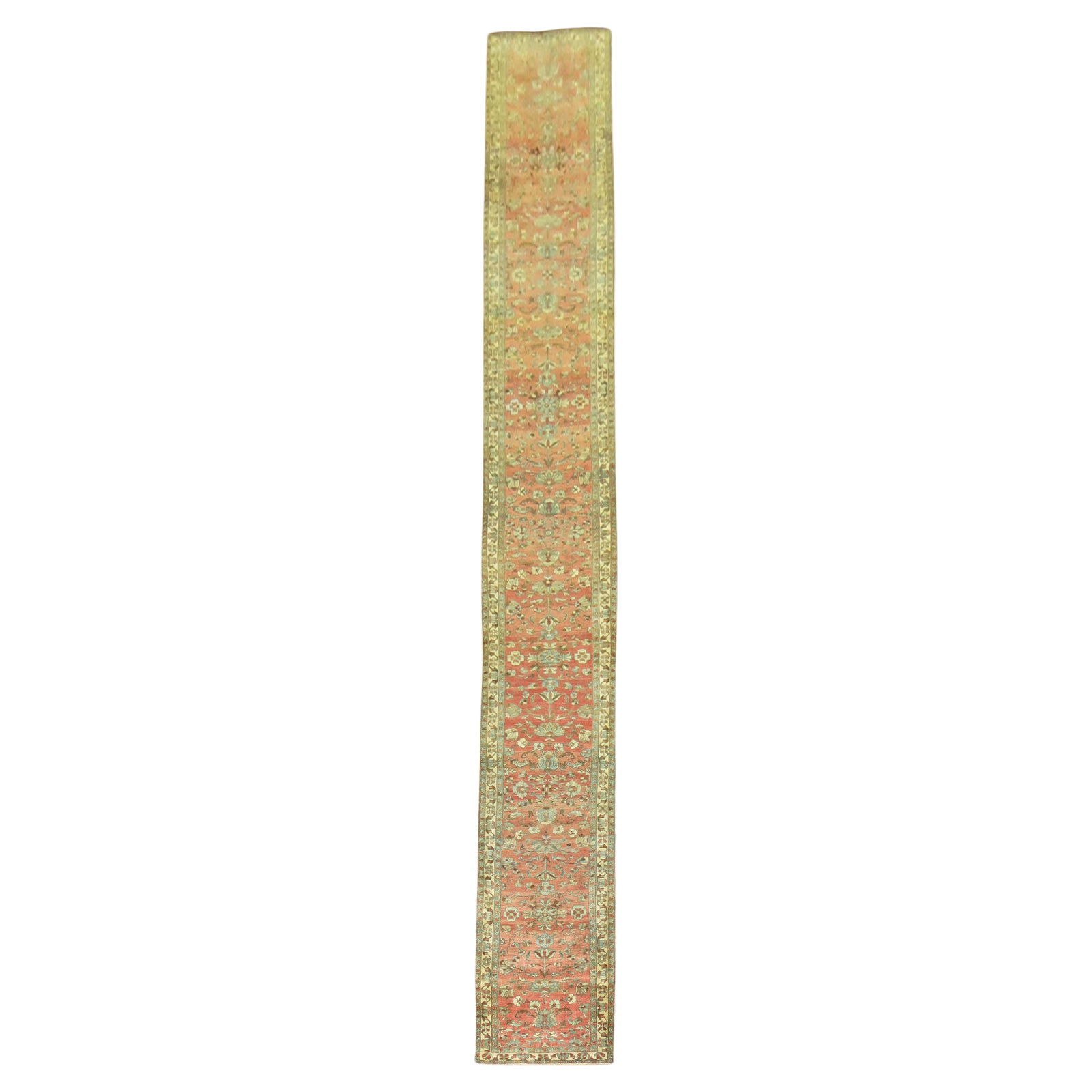 Antique Persian Malayer Runner 33 in x 312 in Hand-Knotted Wool (1 of 7)