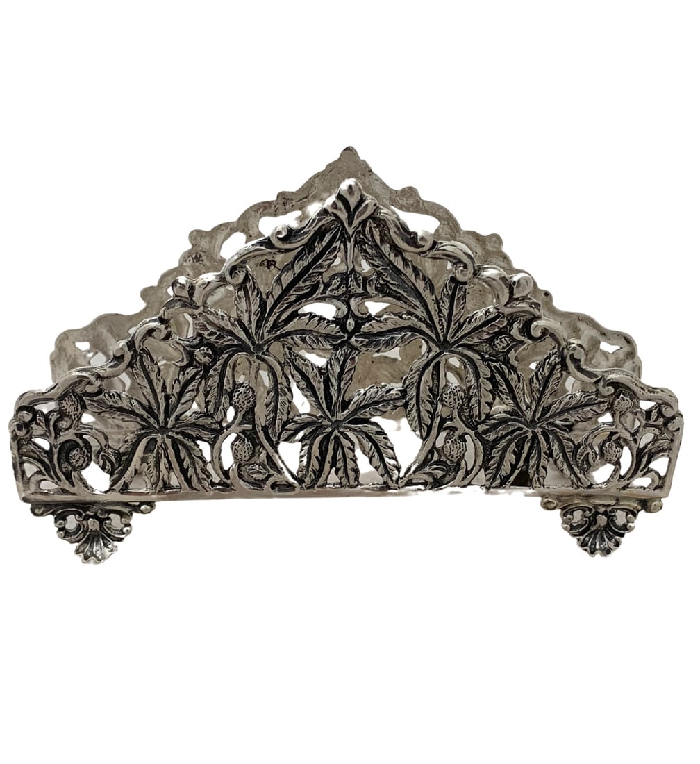 Handmade Multi Star Design Sterling Silver Napkin Holder 3.5x5.5 Inches: Handmade Multi Star Design Sterling Silver Napkin Holder 3.5x5.5 Inches This exquisite napkin holder is crafted from fine 925 sterling silver, showcasing a stunning handmade design featuring open mult