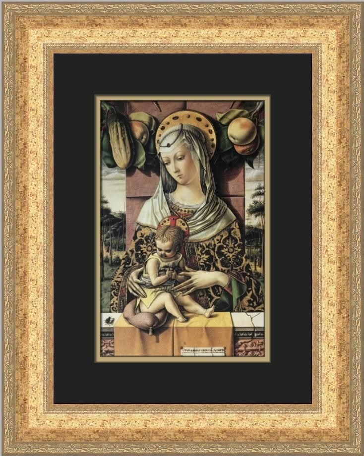 Carlo Crivelli Madonna and Child Custom Framed Art Print 1981 (1 of 2)