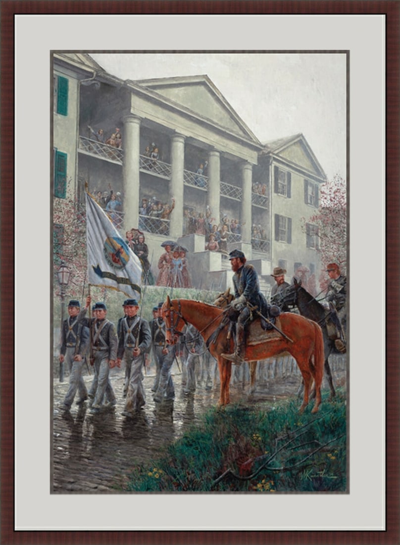 Mort Kunstler Signed Print None to Caress Framed COA Civil War Art (1 of 2)