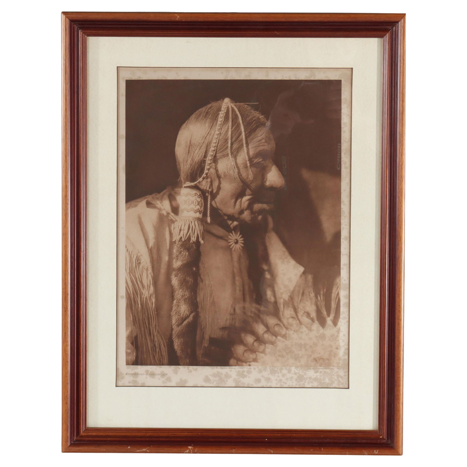 E. J. Curtis Signed Photogravure 'Esipermi-Comanche' C1927 23.75x18.25 (1 of 8)