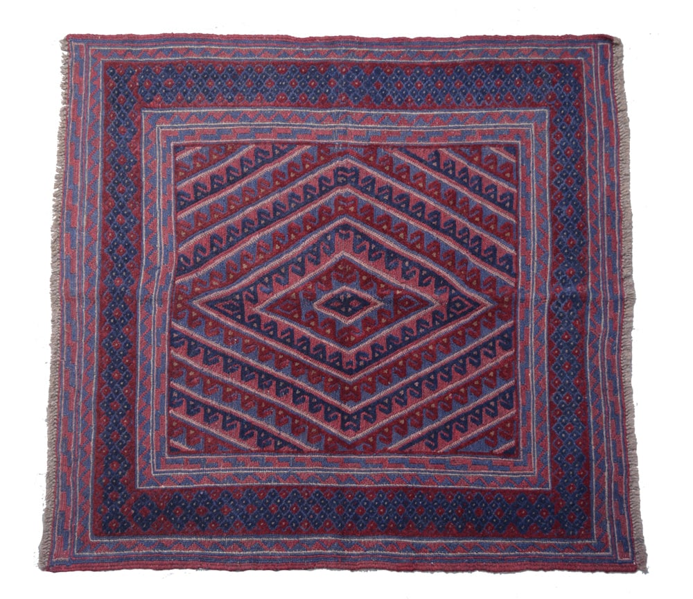 4' x 4' Mashwani Baluch Tribal Area Rug Vintage Design (1 of 6)