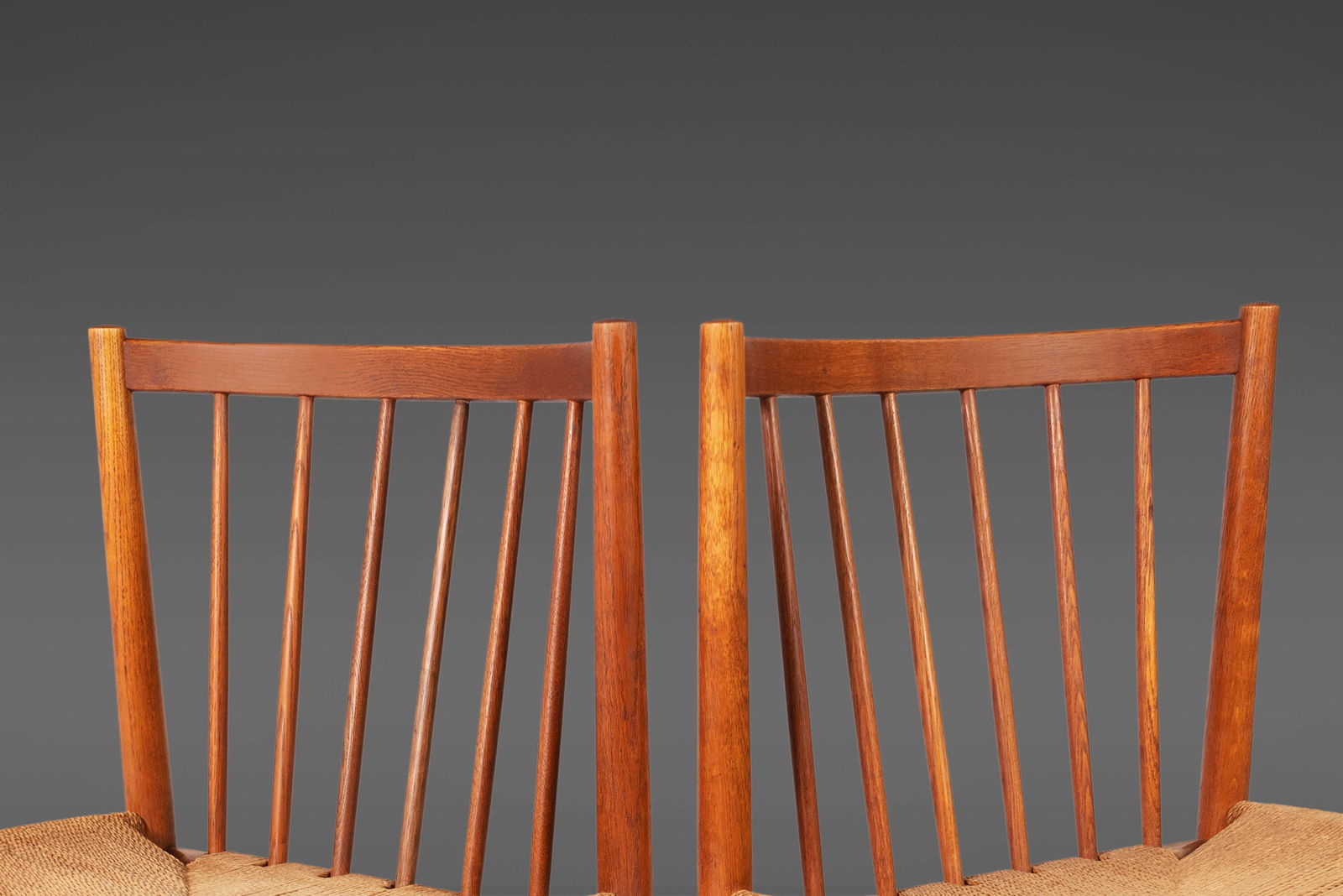 Rare Set of 4 J80 Dining Chairs by Jorgen Baekmark for FDB Mobler Denmark 1950s - 9