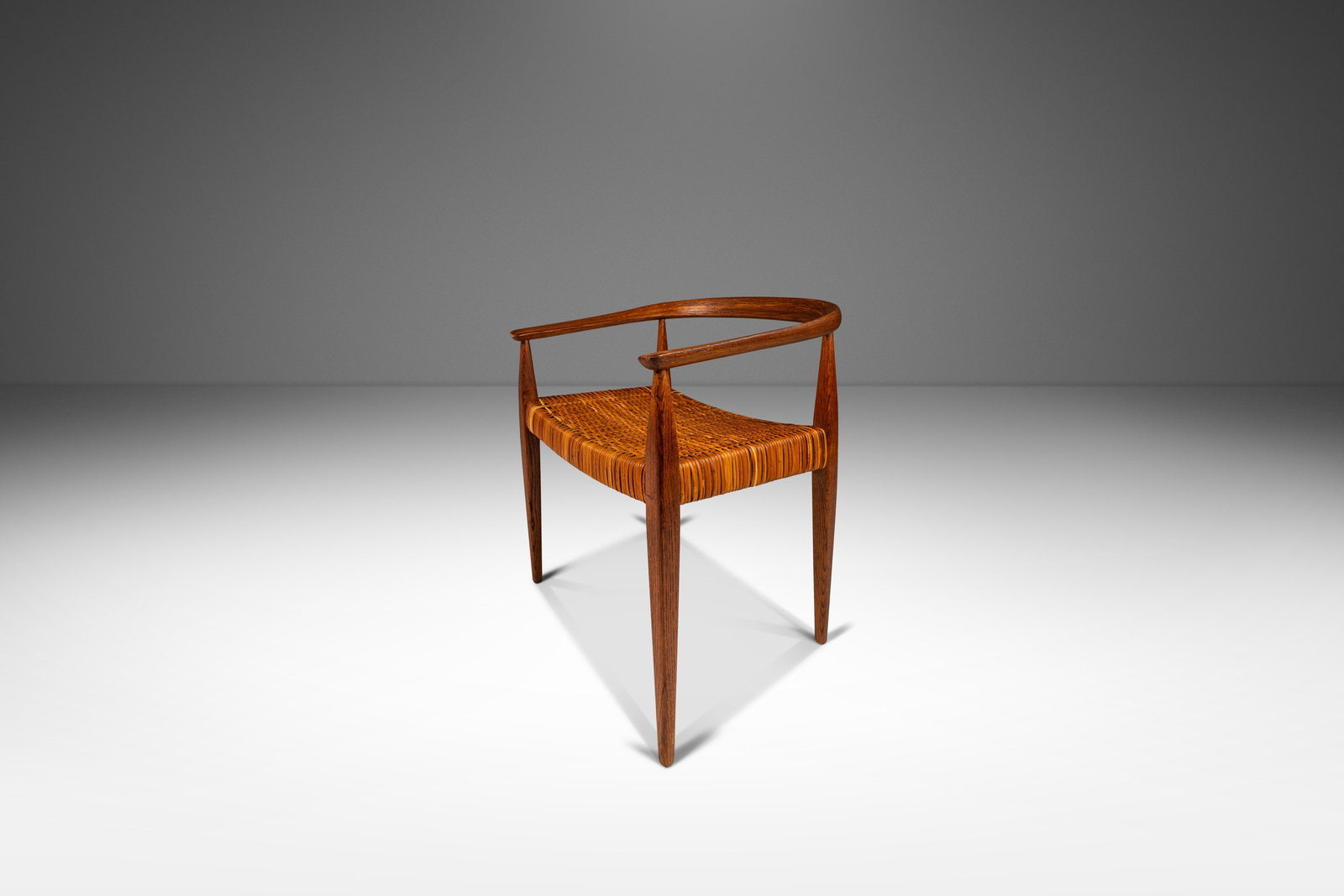 Nanna Ditzel Model 113 Danish Modern Armchair Oak Cane 1950s (1 of 10)