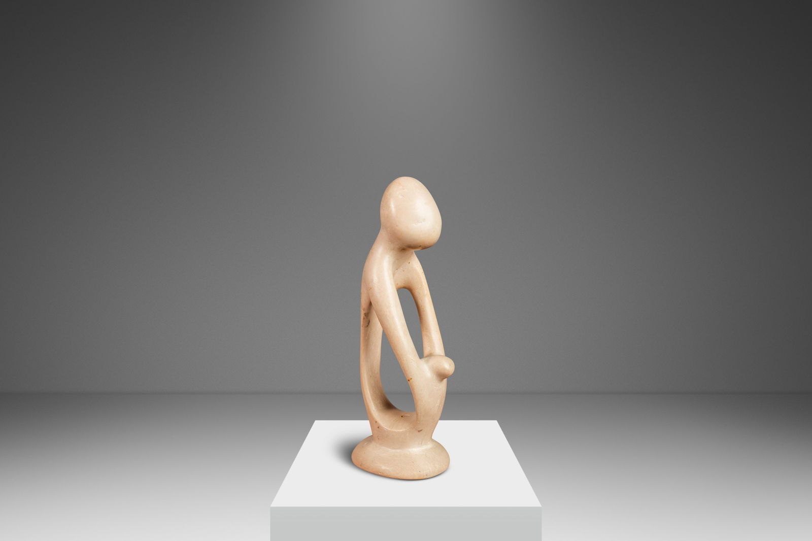 Mid-Century Modern Mother and Child Marble Sculpture Kenya 1980s (1 of 10)