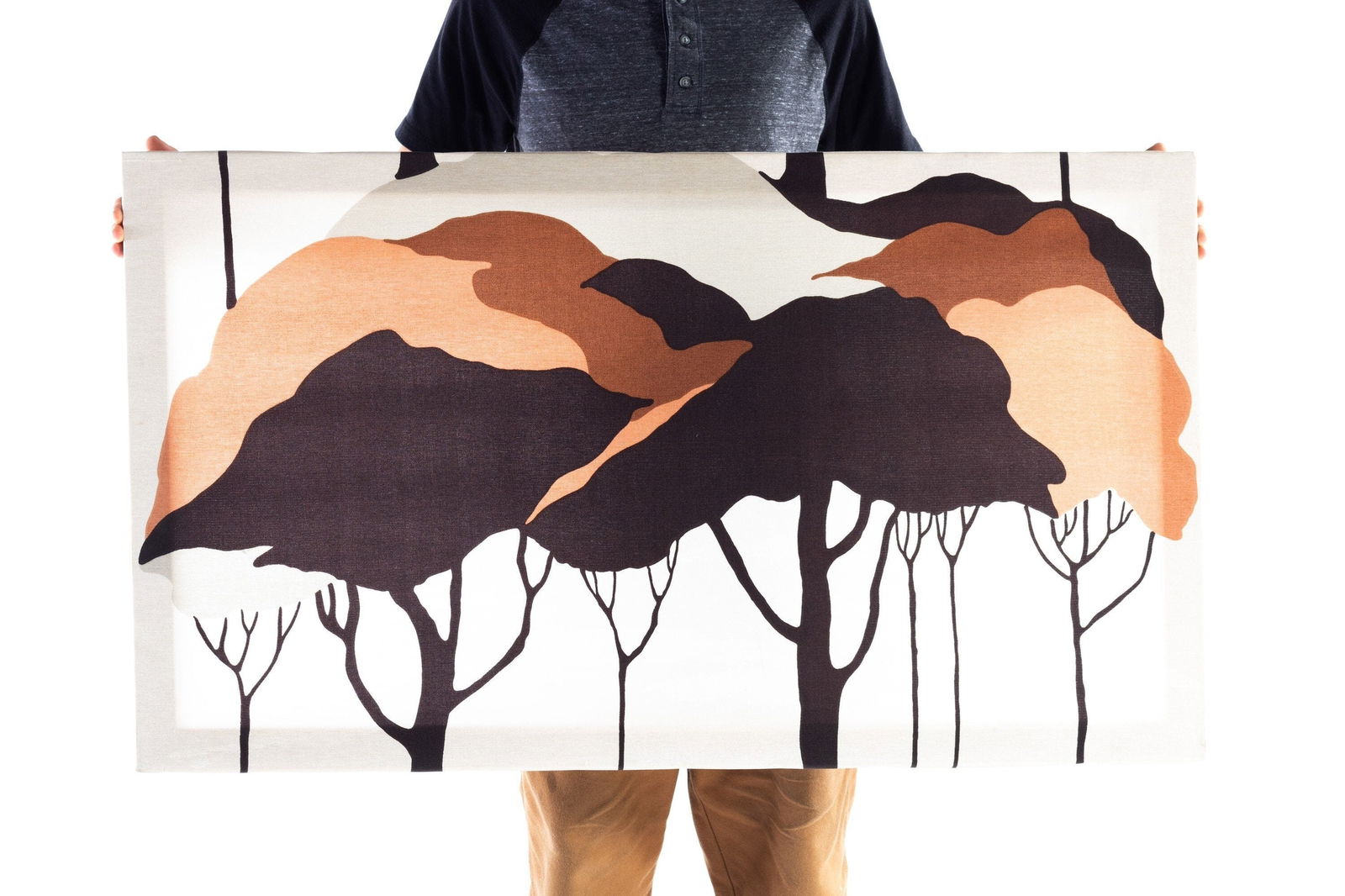 Mid Century Modern Forest Print by Marjatta Seppala 1960s Finland: Mid Century Modern Forest Print by Marjatta Seppala 1960s Finland This Mid Century Modern Forest Print Art, attributed to Marjatta Seppala, showcases a stunning textile print from the late 1960s. Craf