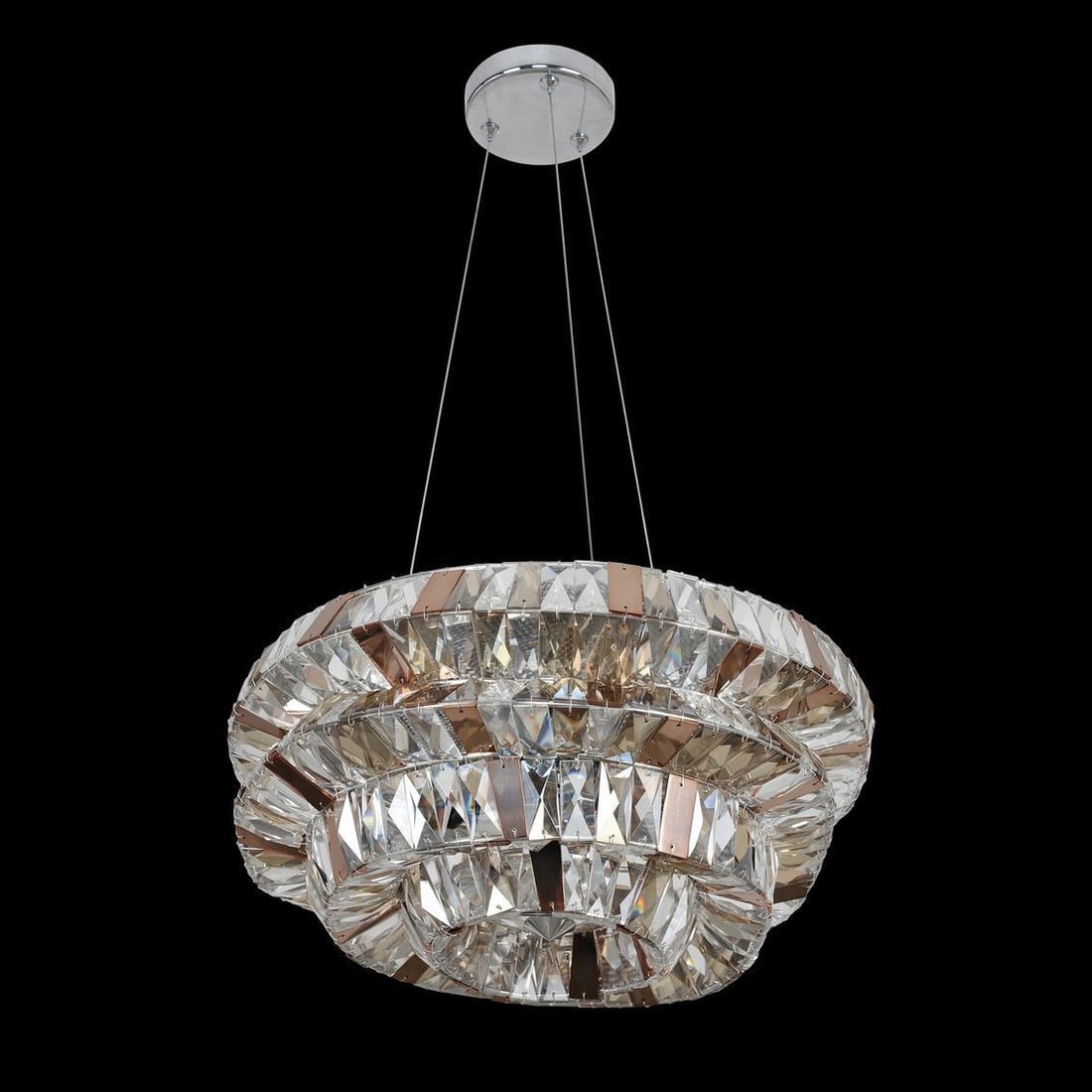 Kalco Gehry Pendant Light Chrome Firenze Crystal 6 Bulb Dimmable: Kalco Gehry Pendant Light Chrome Firenze Crystal 6 Bulb Dimmable Introducing the Gehry Pendant Light, a stunning addition to any modern classic decor. This elegant piece features a sleek Chrome Firenz