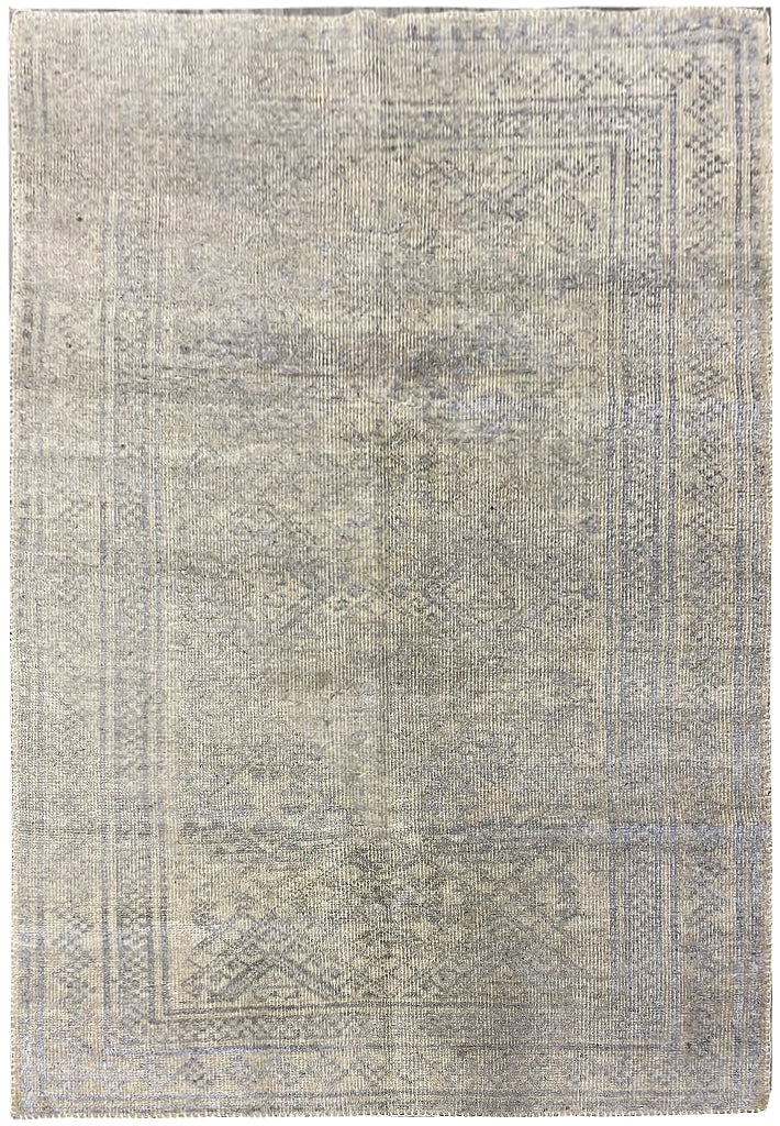 5.7 x 7.10 Vintage Handmade Ziglar Area Rug Transitional Contemporary Design (1 of 10)
