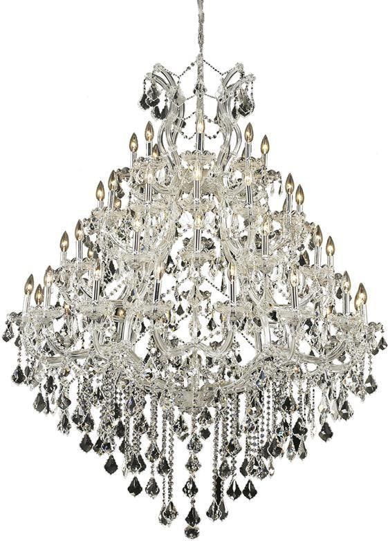 Maria Theresa Baroque Bowl Chandelier Royal-Cut Crystal 62H 46W 46D: Maria Theresa Baroque Bowl Chandelier Royal-Cut Crystal 62H 46W 46D Transform your grand spaces with this elegant bowl chandelier, part of the Maria Theresa collection. Standing at 62 inches tall and
