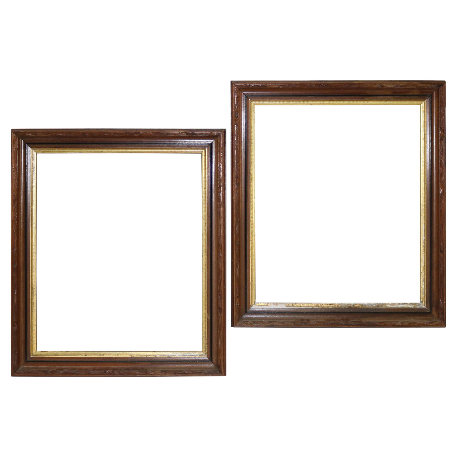 Oversized Antique Victorian Ebonized Walnut Frames Set of 2 C1900 (1 of 11)