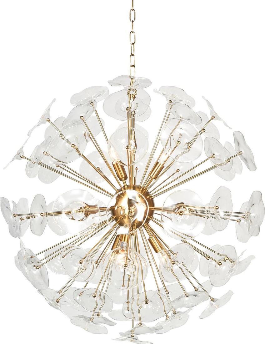 Sancia Globe Chandelier Adjustable Height Vintage Style Terracotta (1 of 3)