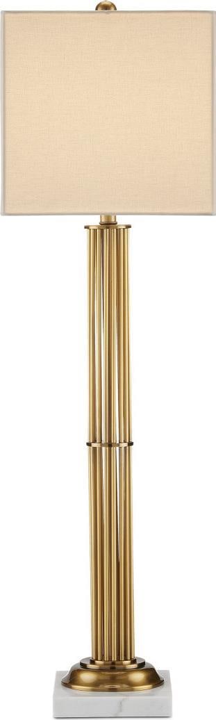 Elegant Currey Allegory Table Lamp in Brass and Marble (1 of 7)