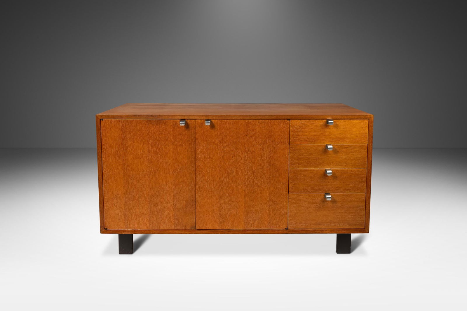 George Nelson Mid-Century Modern Oak Credenza for Herman Miller 1950s (1 of 10)