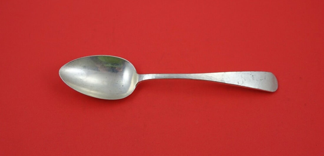 Shreve Old English Sterling Silver Serving Spoon 8.5 Inches (1 of 2)