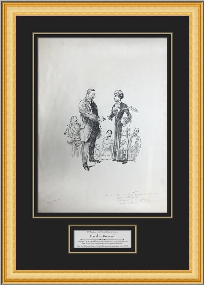 Theodore Roosevelt 1902 Campaign Publication Proofs Museum Framed with Notes (1 of 7)