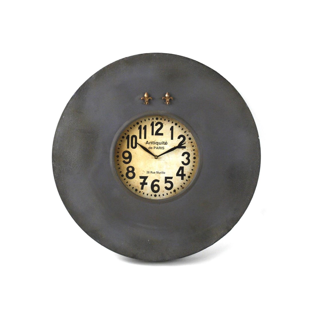 Zentique Charming Blue Parisian Wall Clock French Country Style: Zentique Charming Blue Parisian Wall Clock French Country Style Introduce a touch of French elegance to your home with this Charming Blue Parisian Wall Clock. Crafted from high-quality brass and iron,