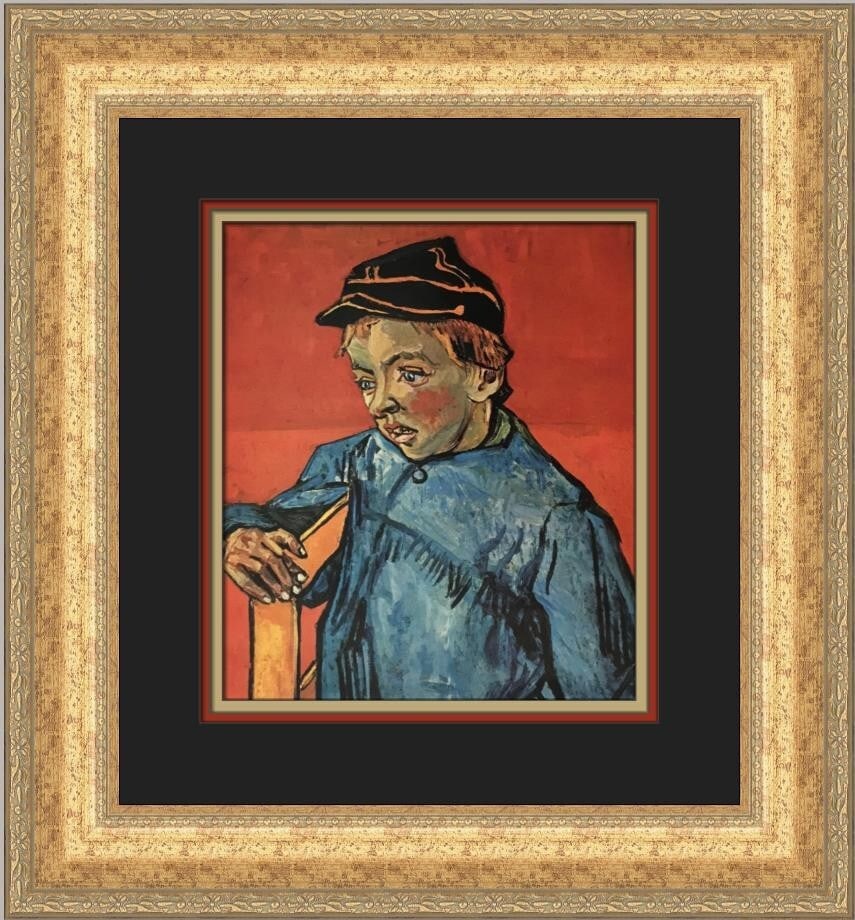 Vincent Van Gogh The School Boy Custom Framed Art Print 1984 (1 of 2)