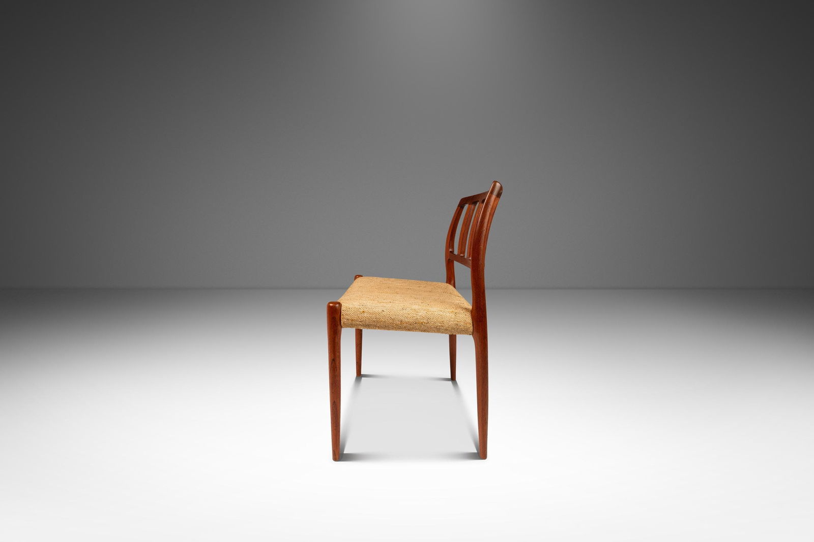 Set of 4 Niels Otto Moller Model 83 Teak Dining Chairs Denmark 1970s Original Fabric - 4