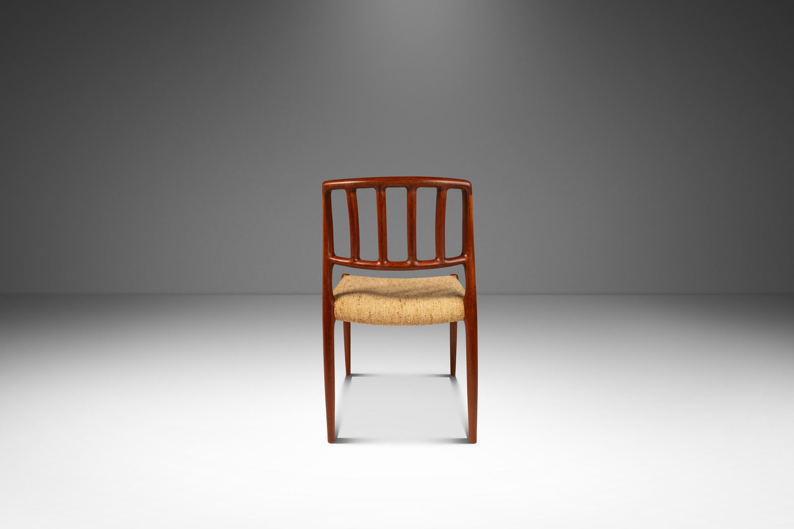 Set of 4 Niels Otto Moller Model 83 Teak Dining Chairs Denmark 1970s Original Fabric - 5