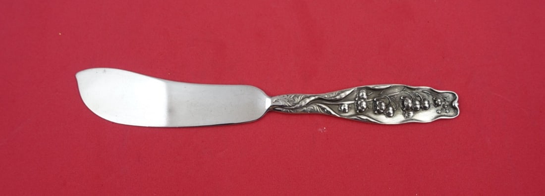 Whiting Lily of the Valley Sterling Silver Fish Knife 7 Inch (1 of 2)