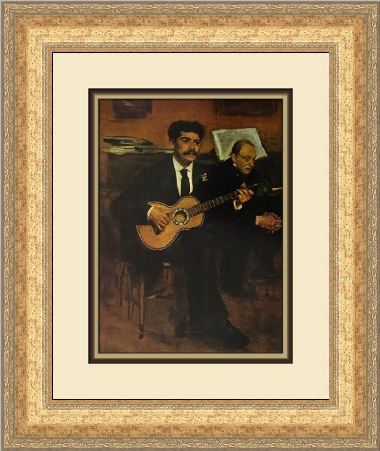 Edgar Degas The Guitarist Pagand Custom Framed Art Print 1978 (1 of 2)