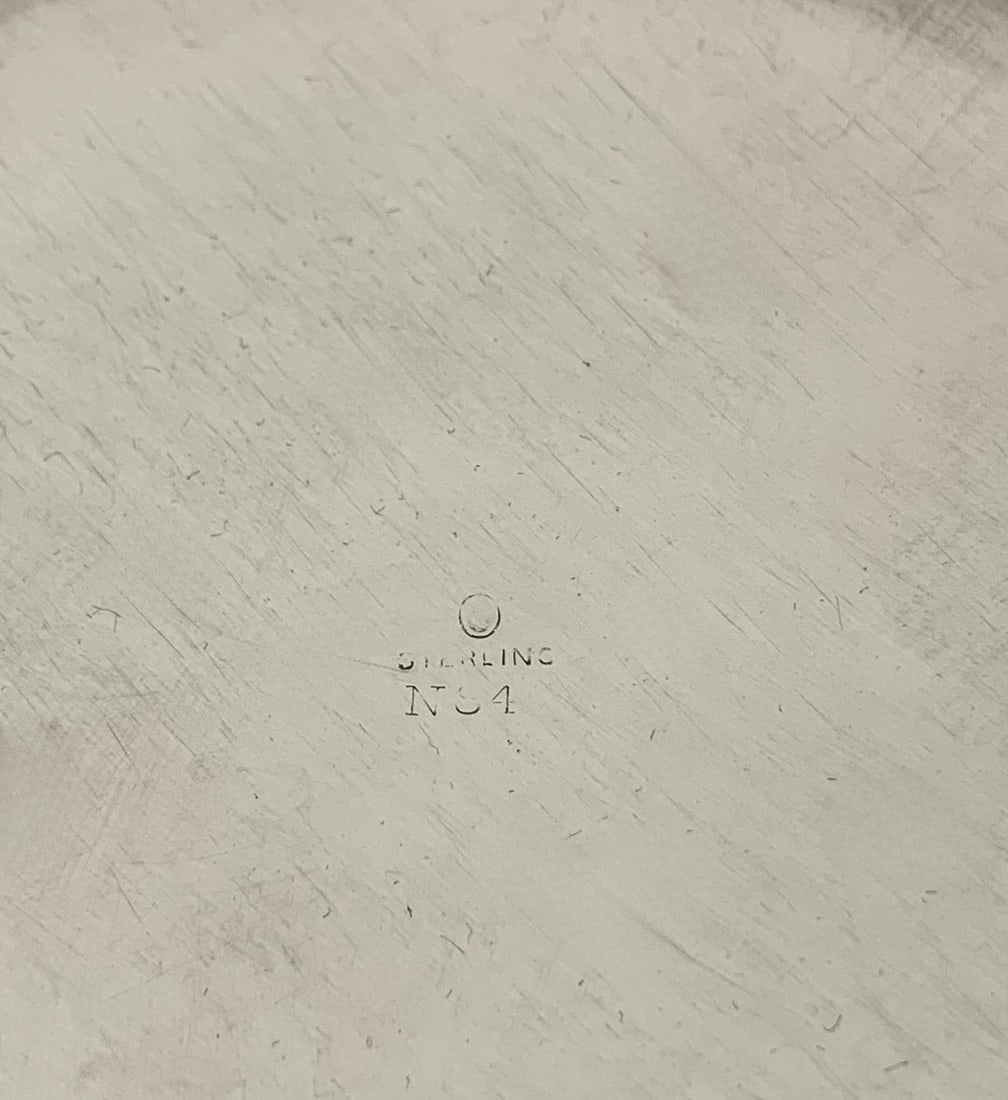 Antique 925 Sterling Silver Floral Vase Handmade Shiny Finish 13.75" - 4