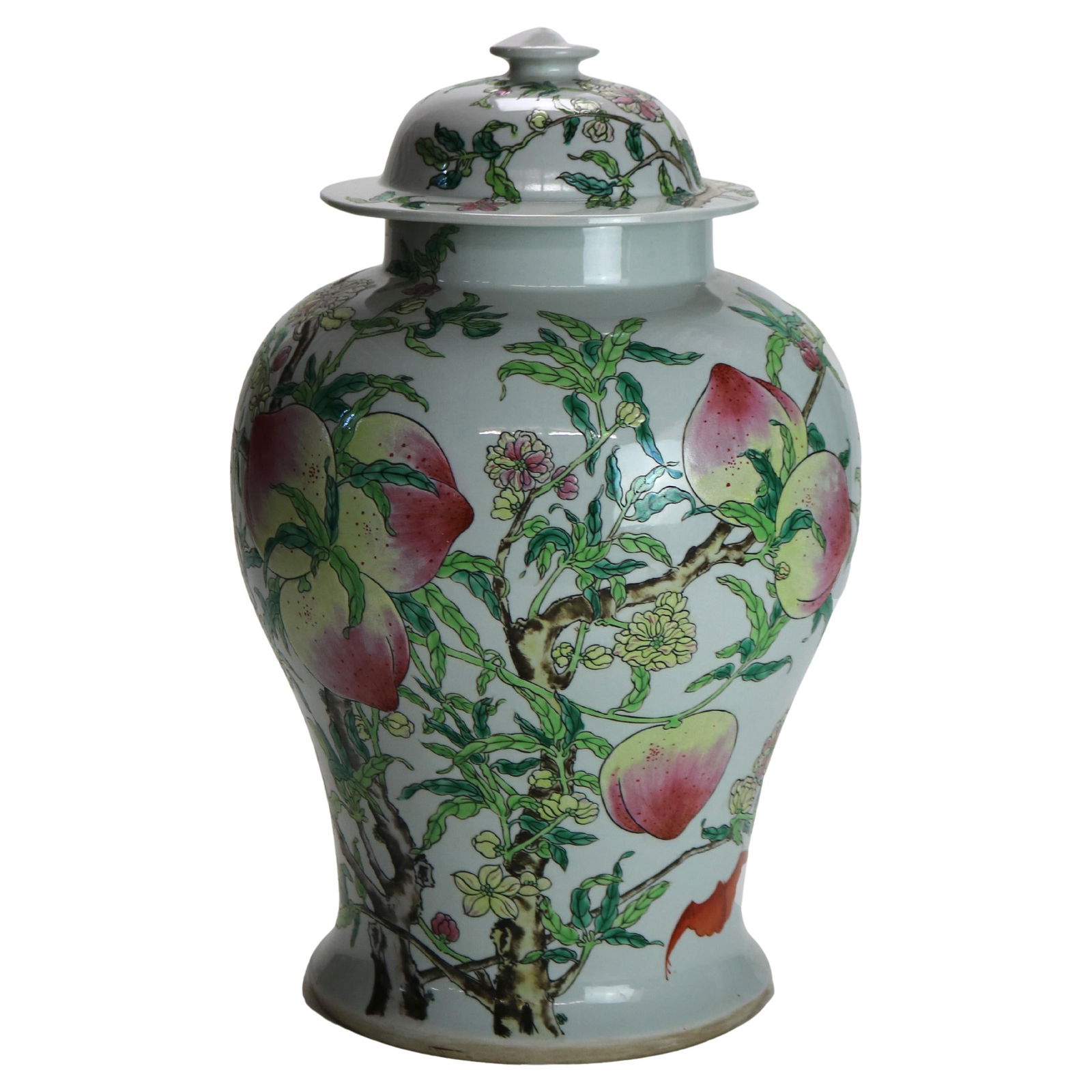 Chinese Republic Porcelain Longevity Ginger Jar with Peaches 20th Century (1 of 7)