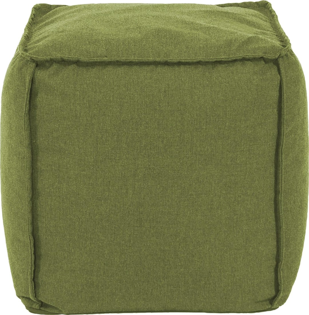 Howard Elliott Seascape Moss Square Pouf with Sunbrella Fabric (1 of 1)