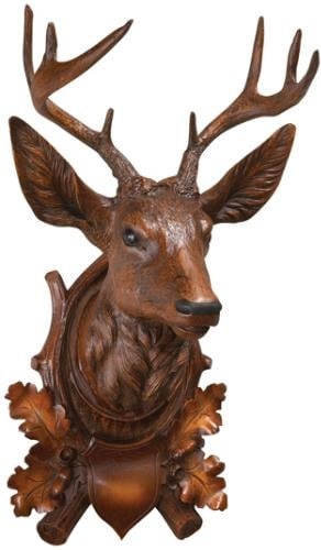 Chestnut Resin Aspen Stag Wall Trophy Lodge Decor 19x12x13 (1 of 1)
