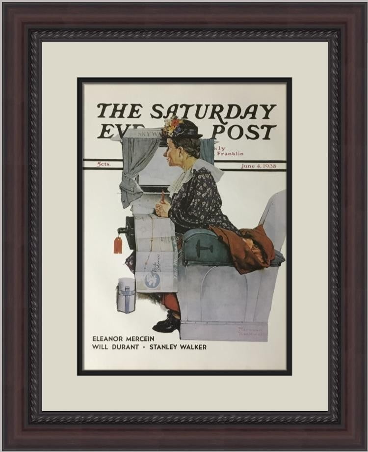 Norman Rockwell Maiden Voyage Custom Framed Art Print 1979 (1 of 2)