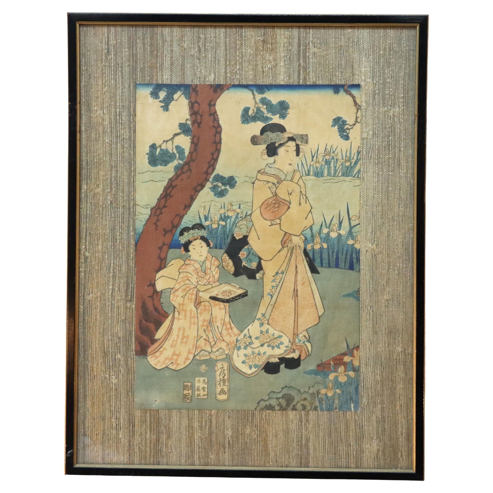 19th Century Framed Japanese Woodblock Print by Utagawa Kunisada (1 of 9)