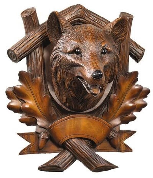 Handcrafted Fox Head Wall Trophy Lodge Style Resin Art (1 of 1)