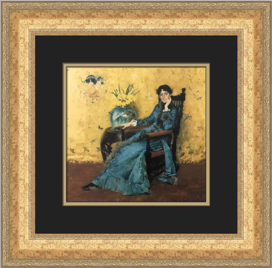 William Merritt Chase Portrait of Miss Dora Wheeler Framed Print (1 of 2)