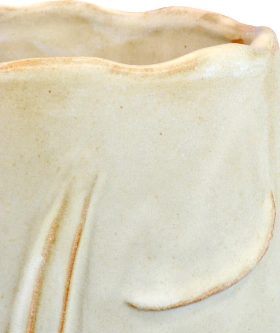 Currey Playwright Cubist Ceramic Terracotta Vase 10.75H (1 of 5)