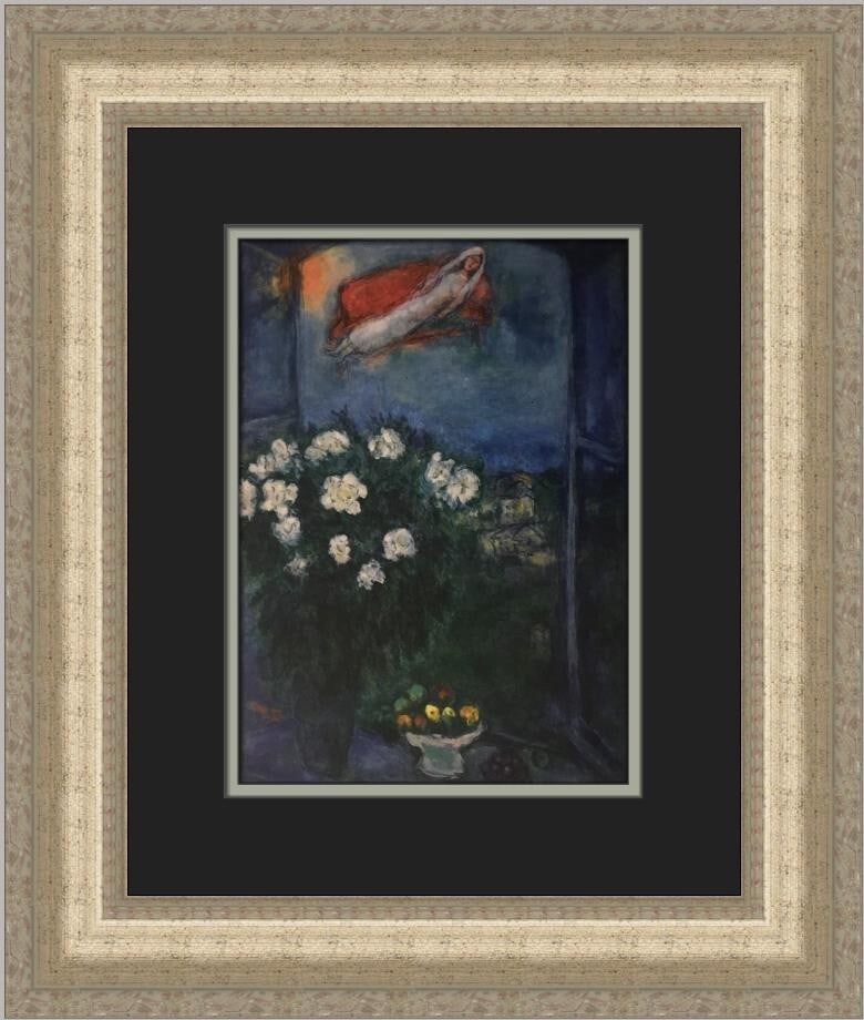 Marc Chagall The Reverie Custom Framed Art Print 1988 (1 of 2)