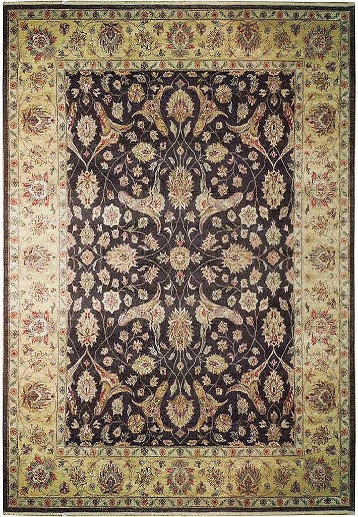 Handmade Black Chobi Rug 7'10 x 10'3 Bold Patterns (1 of 7)