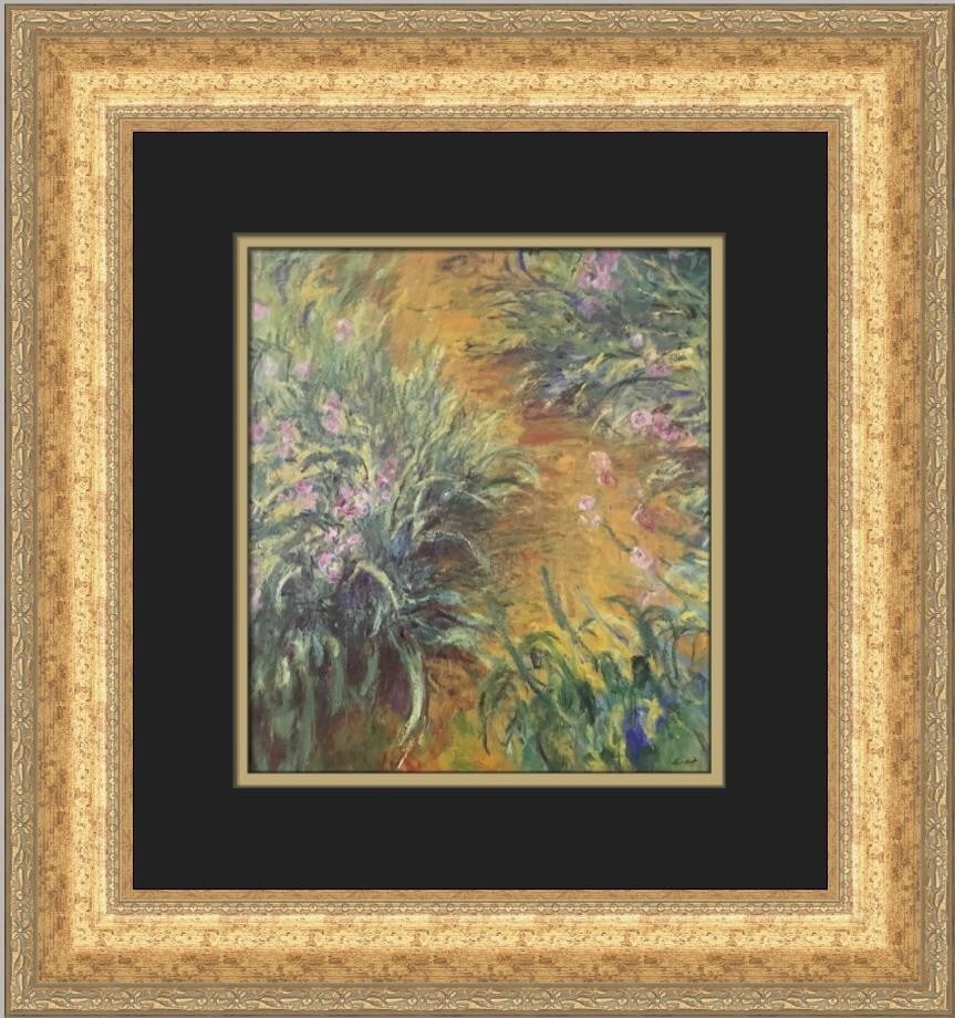 Claude Monet The Path through the Irises Custom Framed Art Print 1994 (1 of 2)