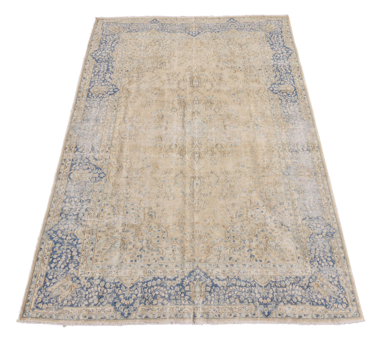 Luxurious 7'2" x 11'1" Hand-Crafted Khaki Rug (1 of 6)