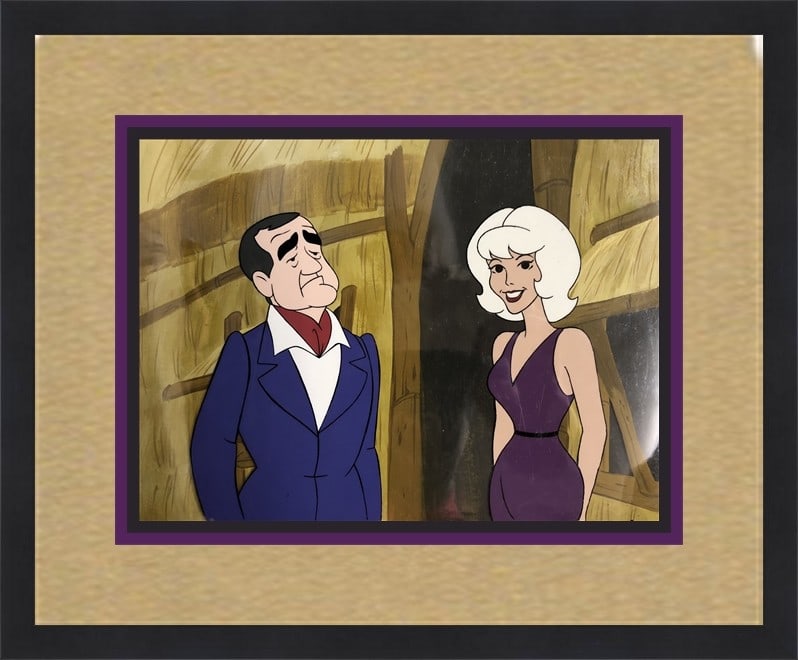 Gilligan's Island Hand Painted Animation Cel Framed Filmation 1970s (1 of 2)