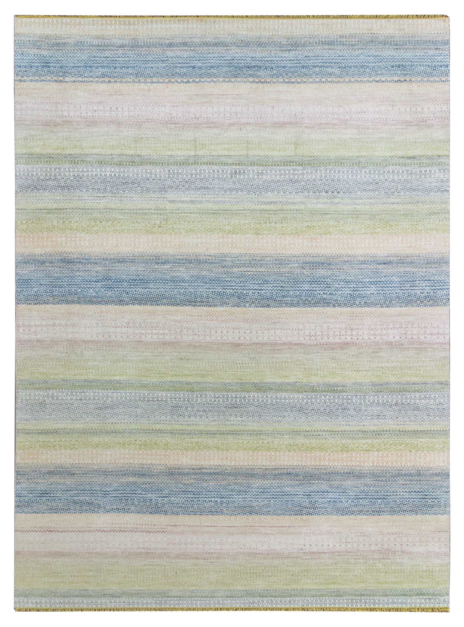 10' x 14' Contemporary Rainbow Grass Handcrafted Wool Area Rug (1 of 7)