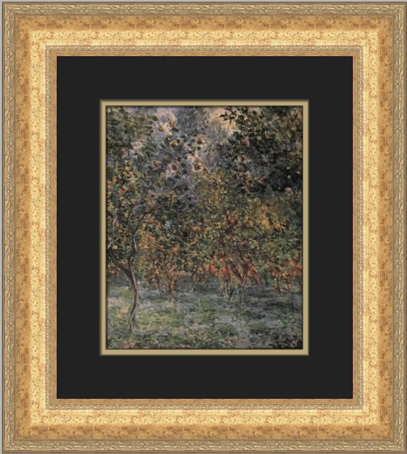 Claude Monet Under the Lemon Trees Framed Print 17 x 19 Open Edition (1 of 2)
